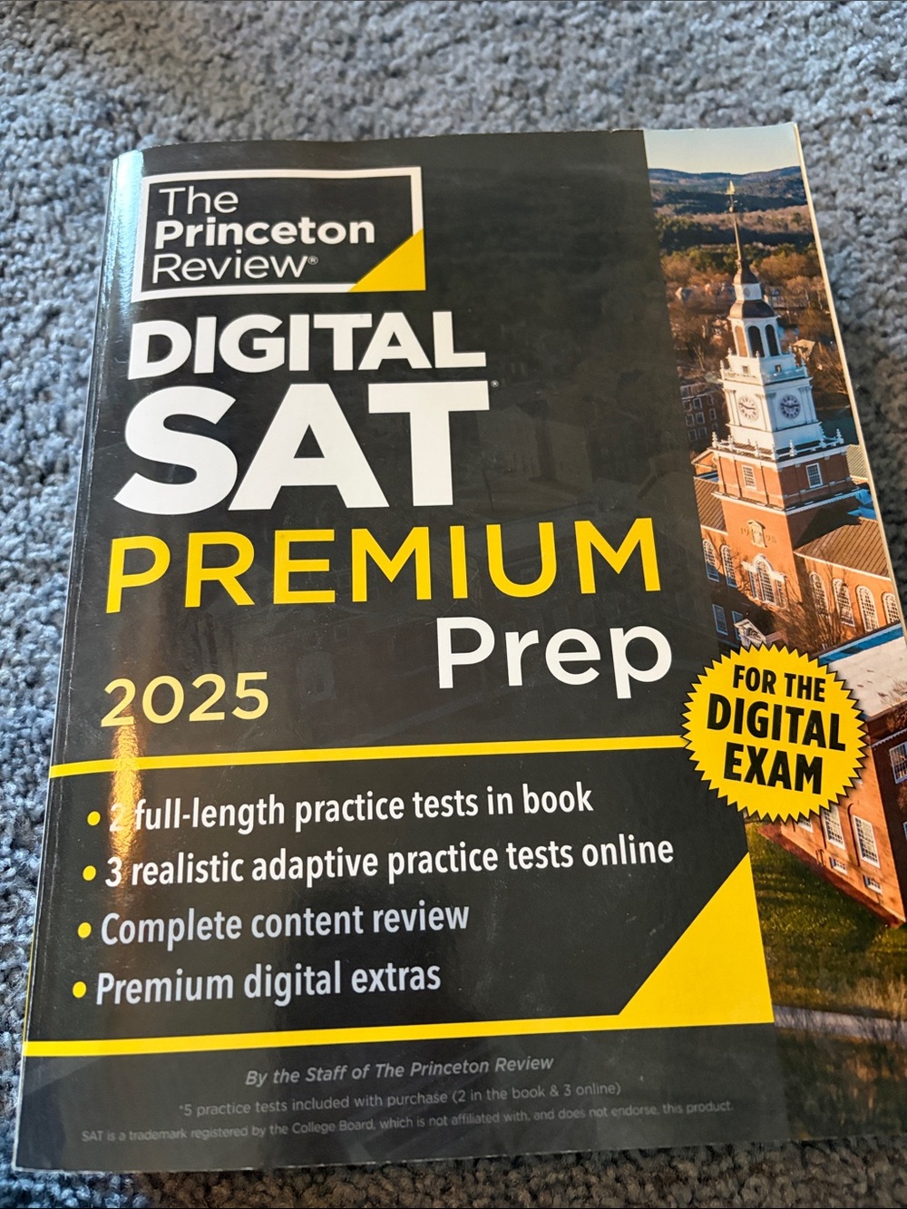 Digital SAT Premium Prep 2025 - Black & Yellow